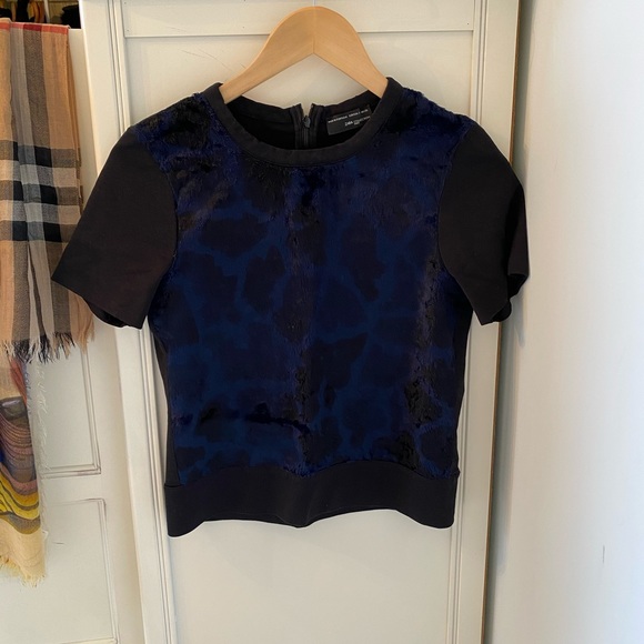 Zara Navy Blue Tee - Short Sleeve - Picture 4 of 12